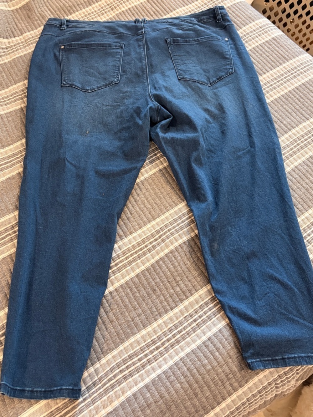 Curve Appeal Women’s Plus Size 24w Dark Wash Straight Leg Compression Jeggings - Picture 7 of 7